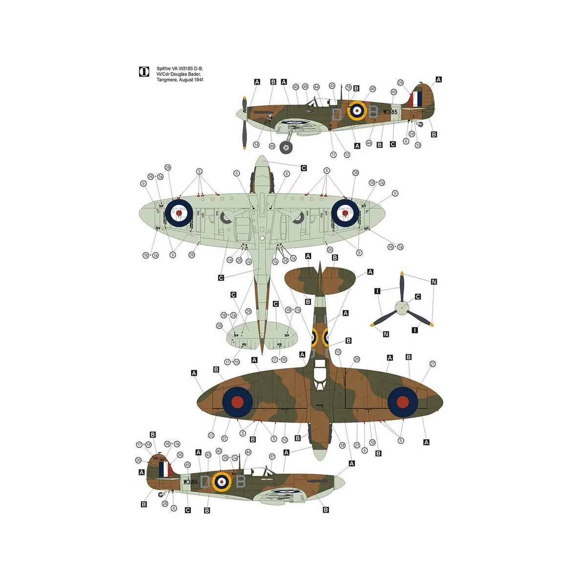Supermarine Spitfire VA, 1/32 - Hobby 2000 32003