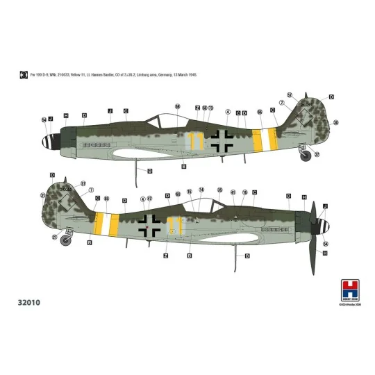 Fw 190 D-9 Early Production, 1/32 - Hobby 2000 32010