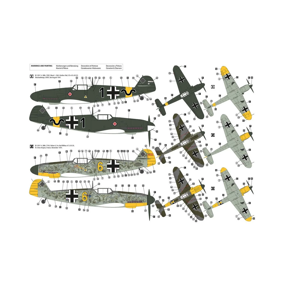Bf 109 F-4 Early Production, 1/32 - Hobby 2000 32014