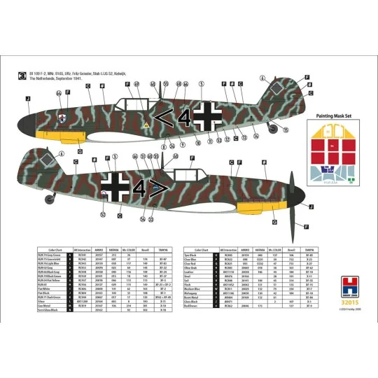 Bf 109 F-2 Western Front, 1/32 - Hobby 2000 32015