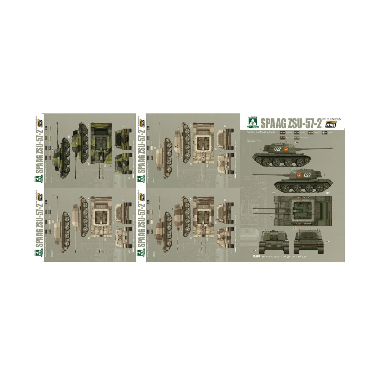 ZSU-57-2 1955-2017 (w/bonus 11 painting and marking), 1/35 - Hobby ...