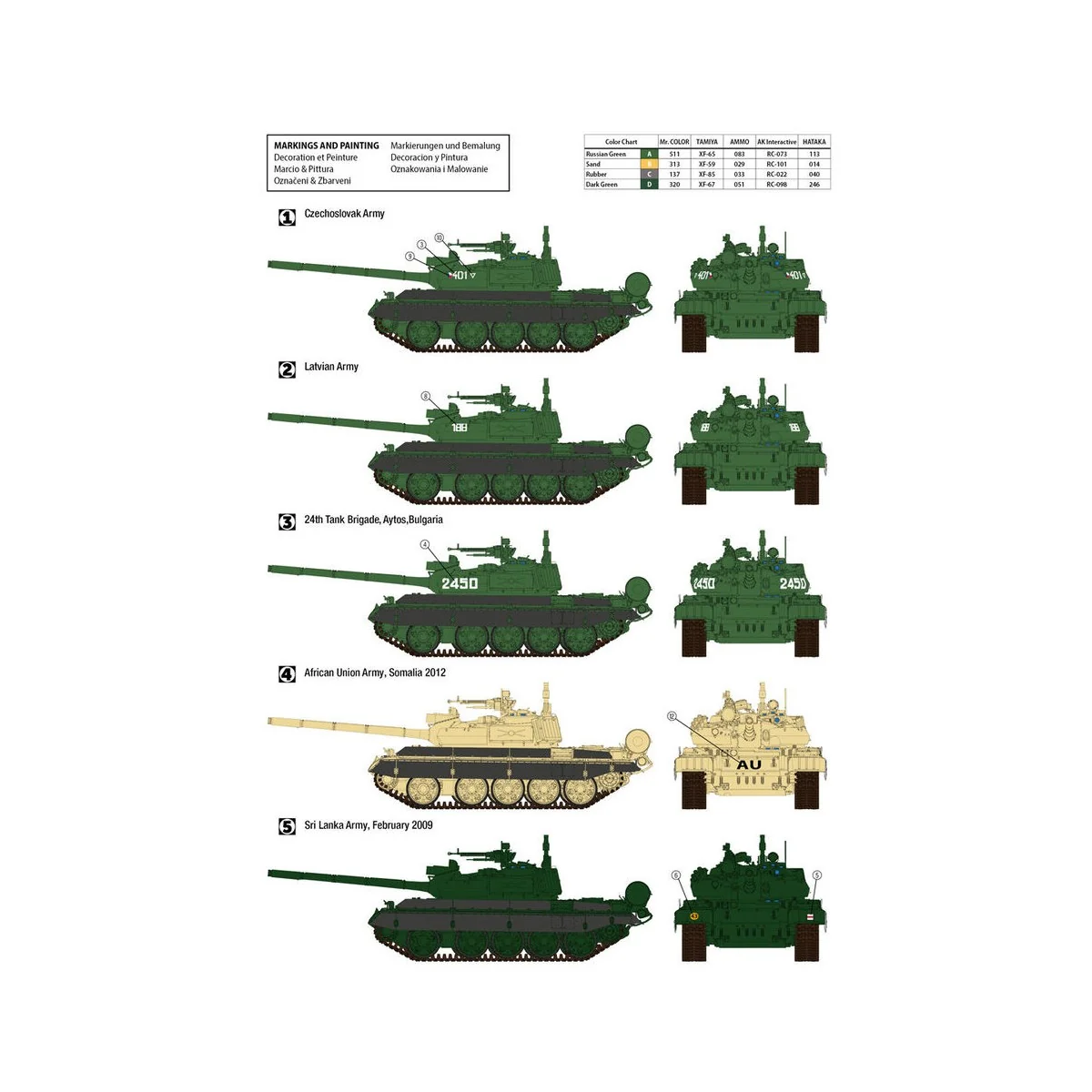 T-55AM2B "Kladivo" (w/bonus 4 painting and marking), 1/35 - Hobby 2...