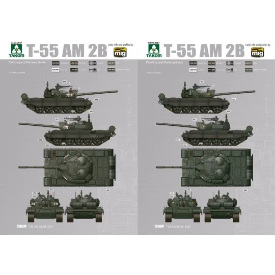 T-55AM2B "Kladivo" (w/bonus 4 painting and marking), 1/35 - Hobby 2...