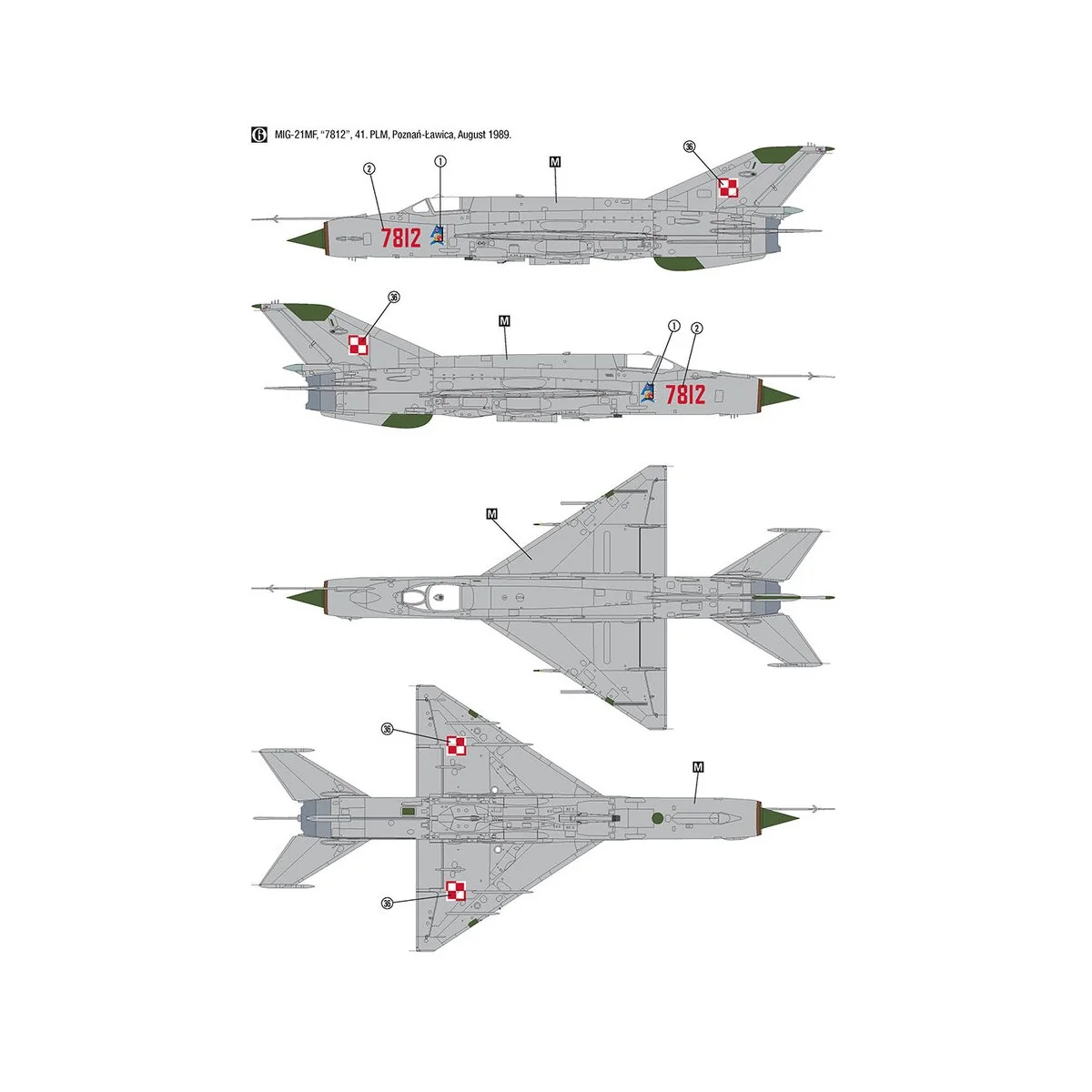 MiG-21MF Polish Air Force, 1/32 - Hobby 2000 H2K32019