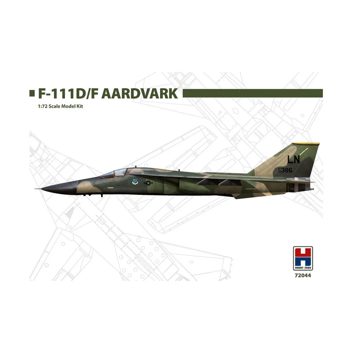 F-111 D/F Aardvark, 1/72 - Hobby 2000 72044