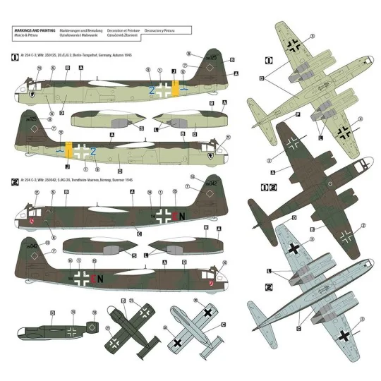 Arado Ar 234 C-3 w/ Ar E381 Julia, 1/72 - Hobby 2000 72051