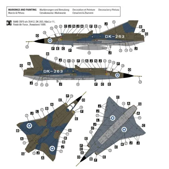 Saab 35ÖE/35FS Draken, 1/72 - Hobby 2000 72056