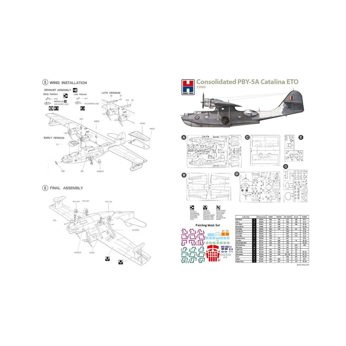 Consolidated PBY-5A Catalina ETO, 1/72 - Hobby 2000 72065