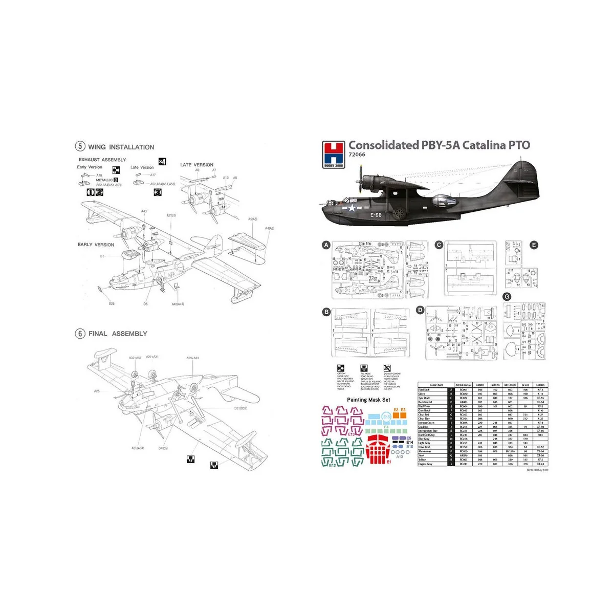 Consolidated PBY-5A Catalina PTO, 1/72 - Hobby 2000 72066