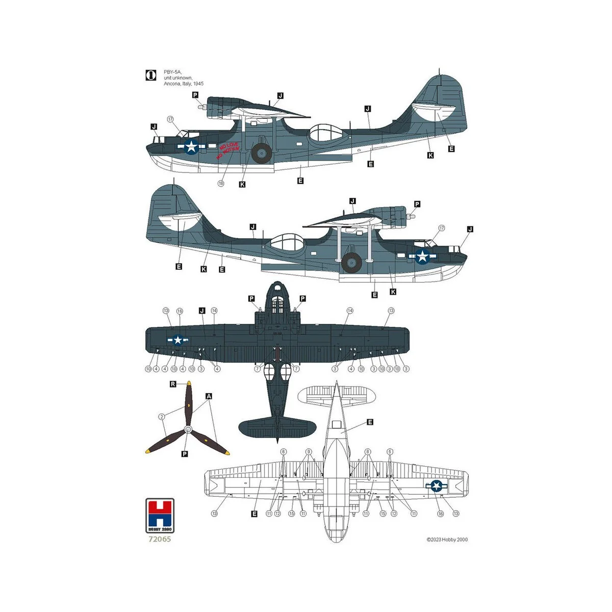 Consolidated PBY-5A Catalina ETO, 1/72 - Hobby 2000 72065