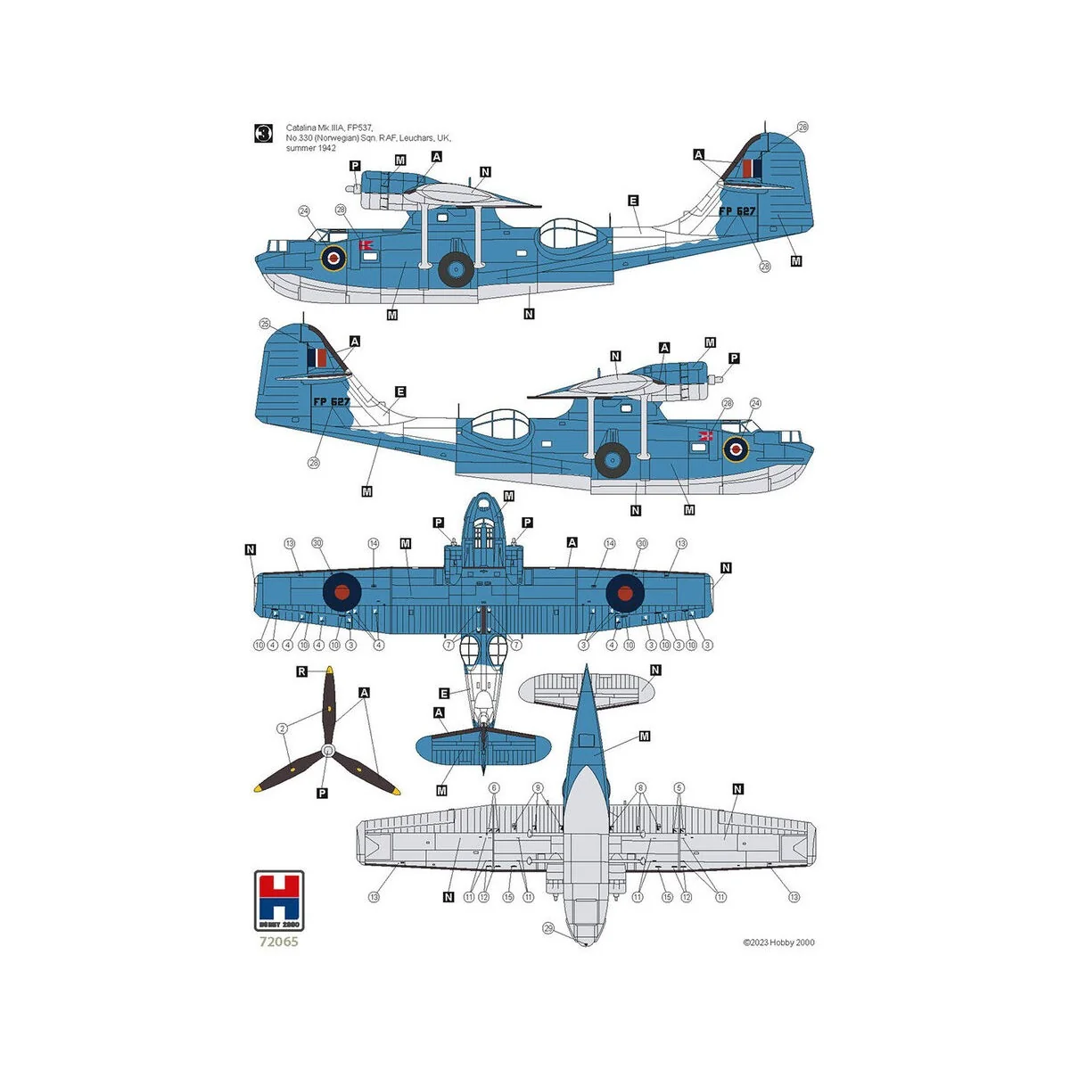 Consolidated PBY-5A Catalina ETO, 1/72 - Hobby 2000 72065