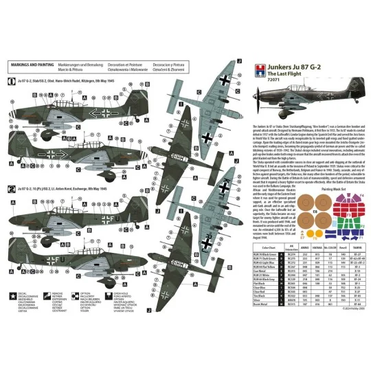 Junkers Ju 87 G-2 The Last Flight, 1/72 - Hobby 2000 72071