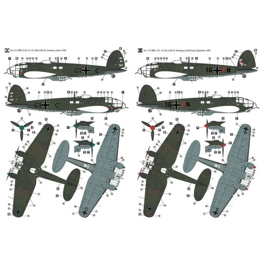 Heinkel He 111 P Outbreak of War 1939, 1/72 - Hobby 2000 72076