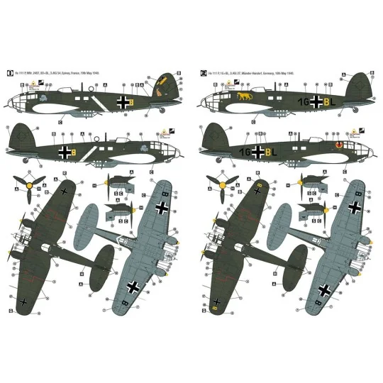 Heinkel He 111 P Western Campaign 1940, 1/72 - Hobby 2000 72077
