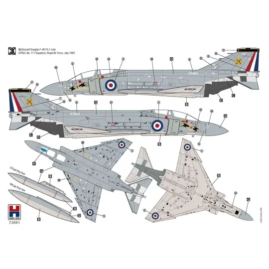 F-4K Phantom FG.1 Late vol.1, 1/72 - Hobby 2000 H2K72081