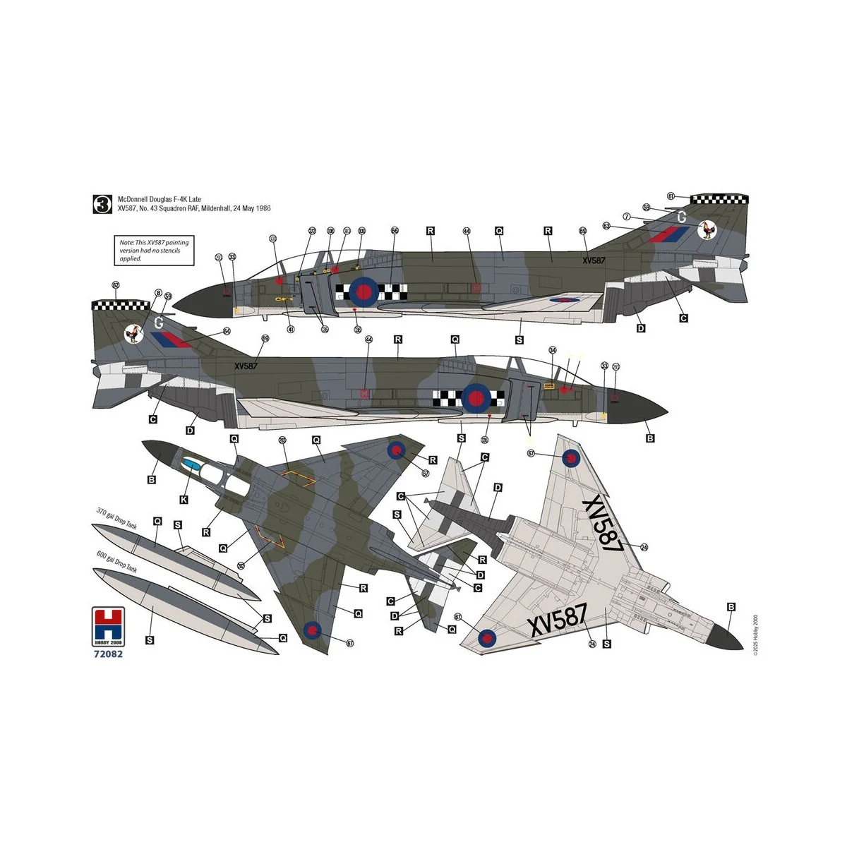 F-4K Phantom FG.1 Late vol.2, 1/72 - Hobby 2000 H2K72082