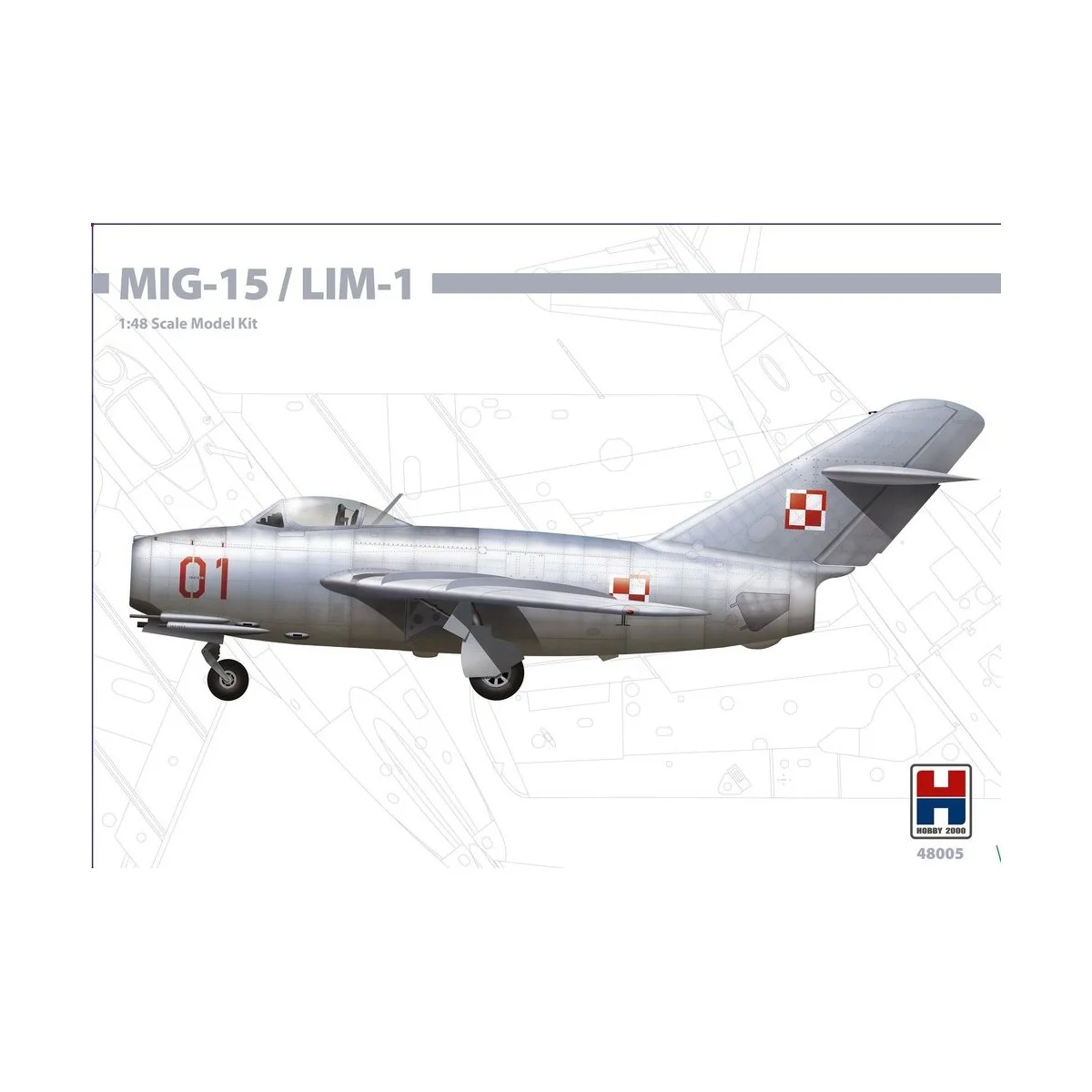 MIG-15 / LIM-1, 1/48 - Hobby 2000 48005