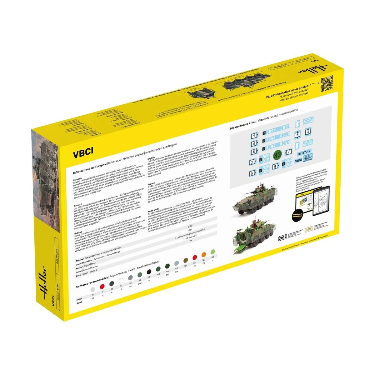 STARTER KIT VBCI, 1/35 - Heller 57147 STARTER KIT VBCI, 1/35 - Heller 57147