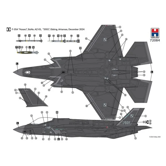 F-35A Husarz Polish Air Force, 1/72 - Hobby 2000 H2K72084
