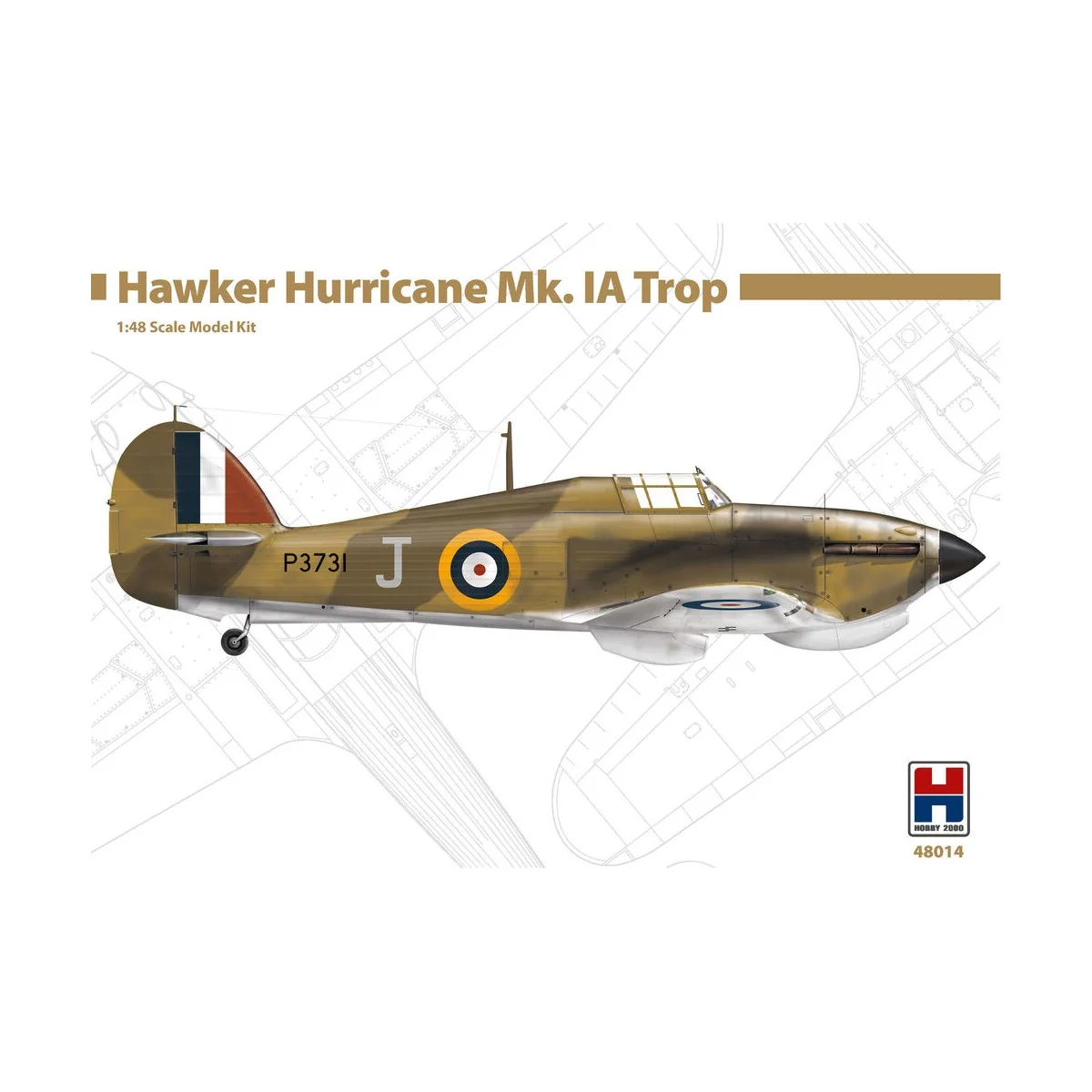 Hawker Hurricane Mk.IA Trop, 1/48 - Hobby 2000 48014