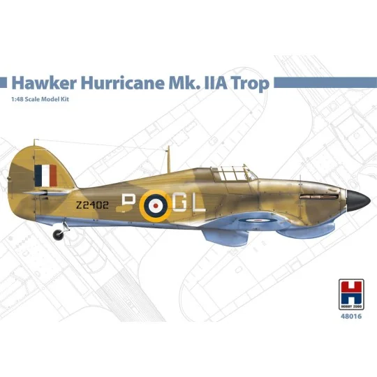Hawker Hurricane Mk.IIA Trop, 1/48 - Hobby 2000 48016