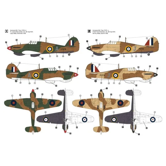 Hawker Hurricane Mk.IA Trop, 1/48 - Hobby 2000 48014