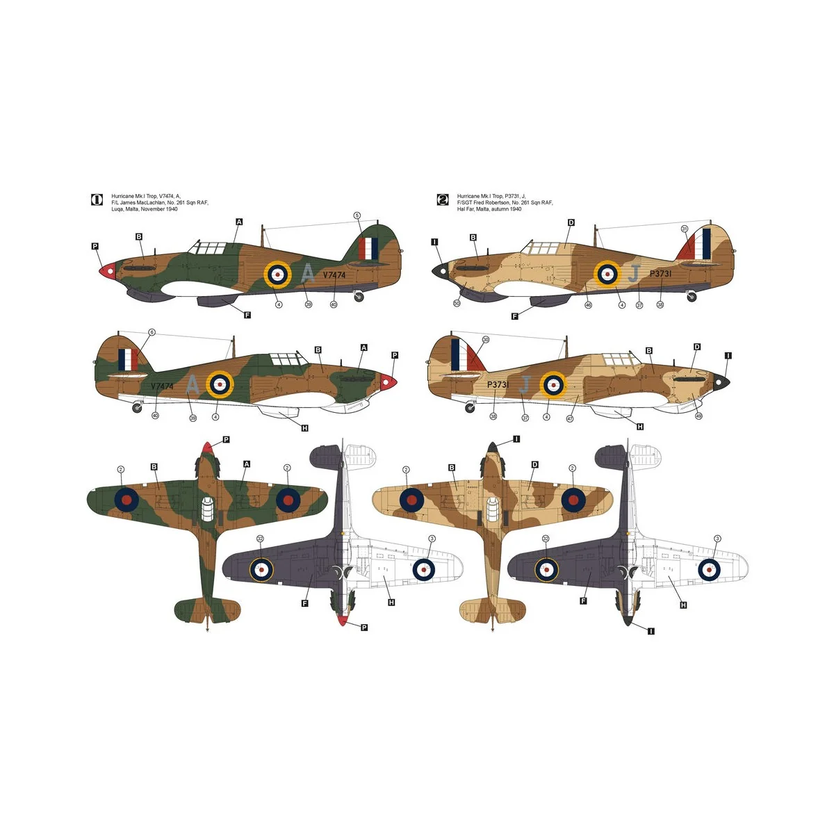 Hawker Hurricane Mk.IA Trop, 1/48 - Hobby 2000 48014
