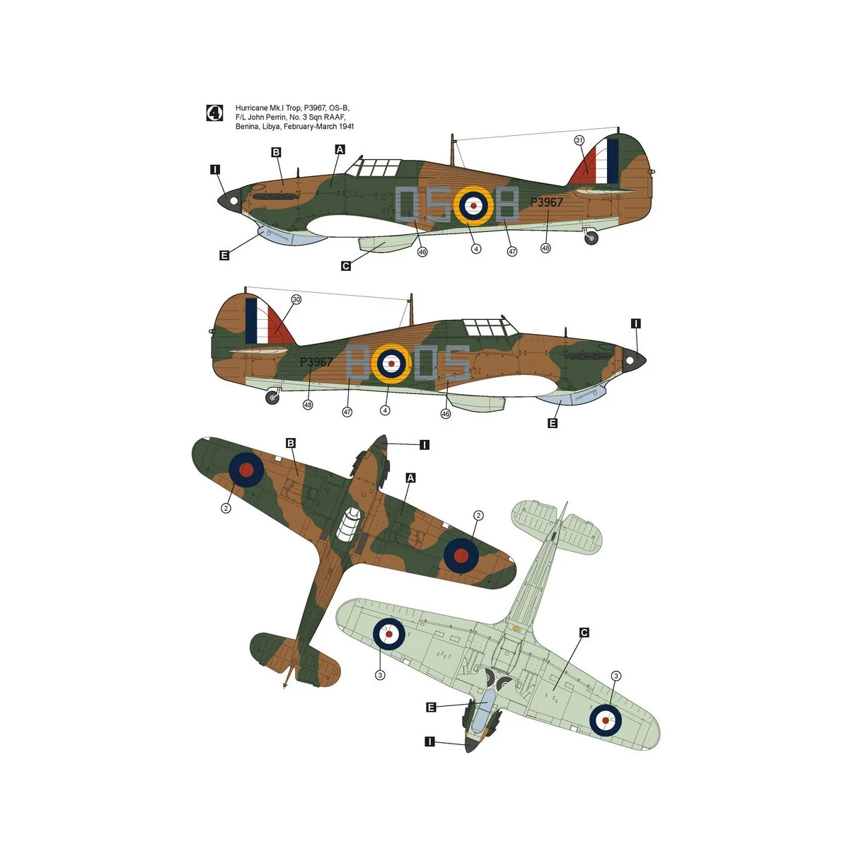 Hawker Hurricane Mk.IA Trop, 1/48 - Hobby 2000 48014