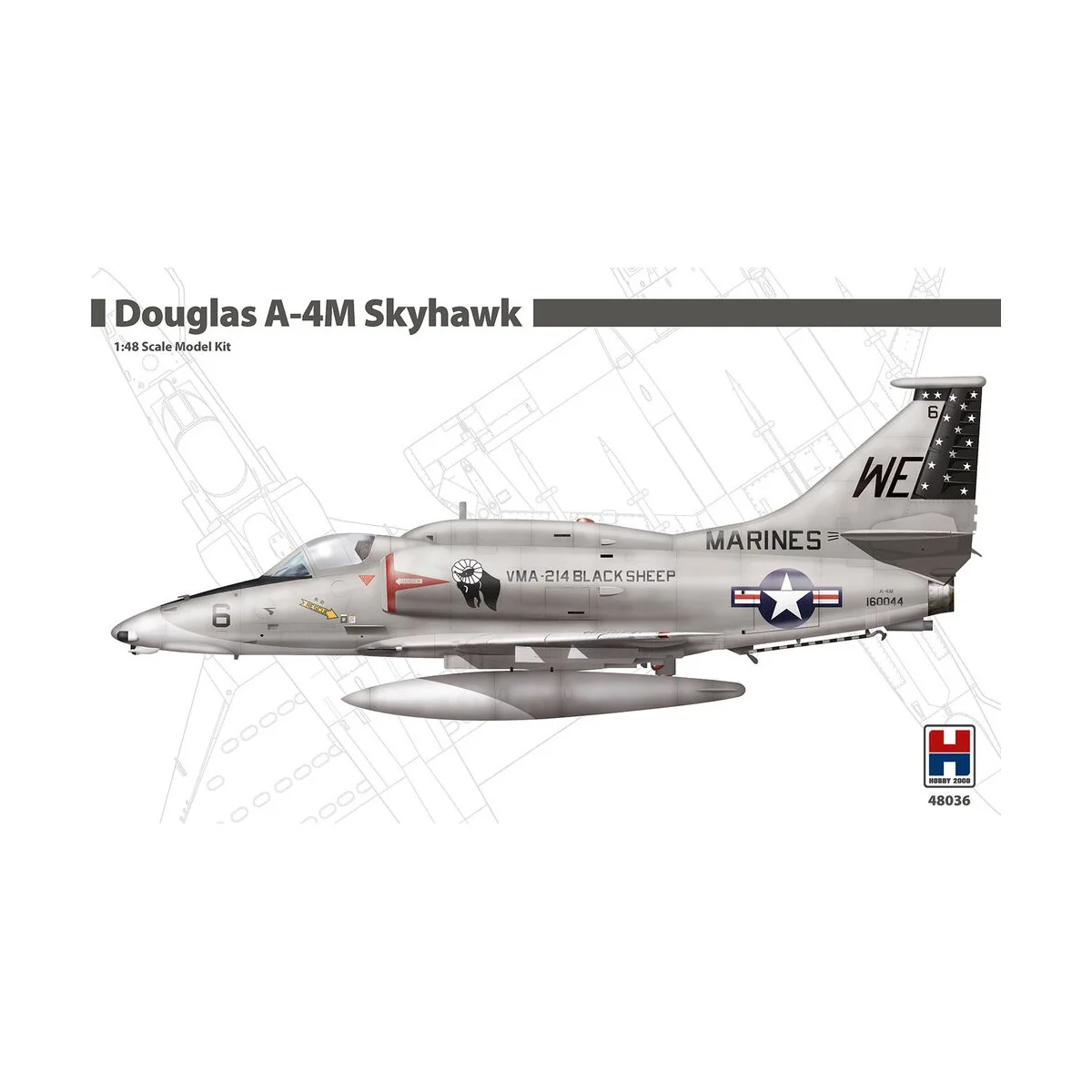 Douglas A-4M Skyhawk, 1/48 - Hobby 2000 48036