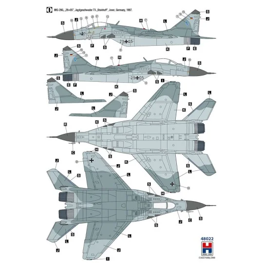 MiG-29 German Air Force, 1/48 - Hobby 2000 48022