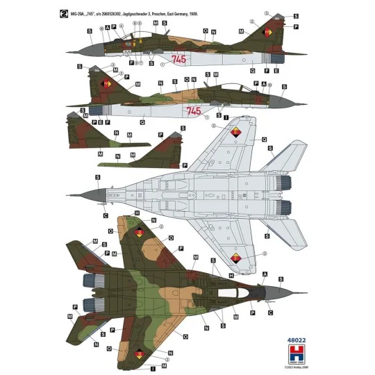 MiG-29 German Air Force, 1/48 - Hobby 2000 48022