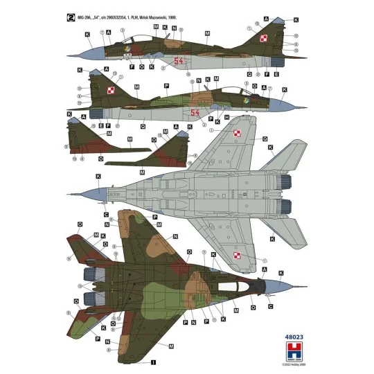 MiG-29 Polish Air Force, 1/48 - Hobby 2000 48023