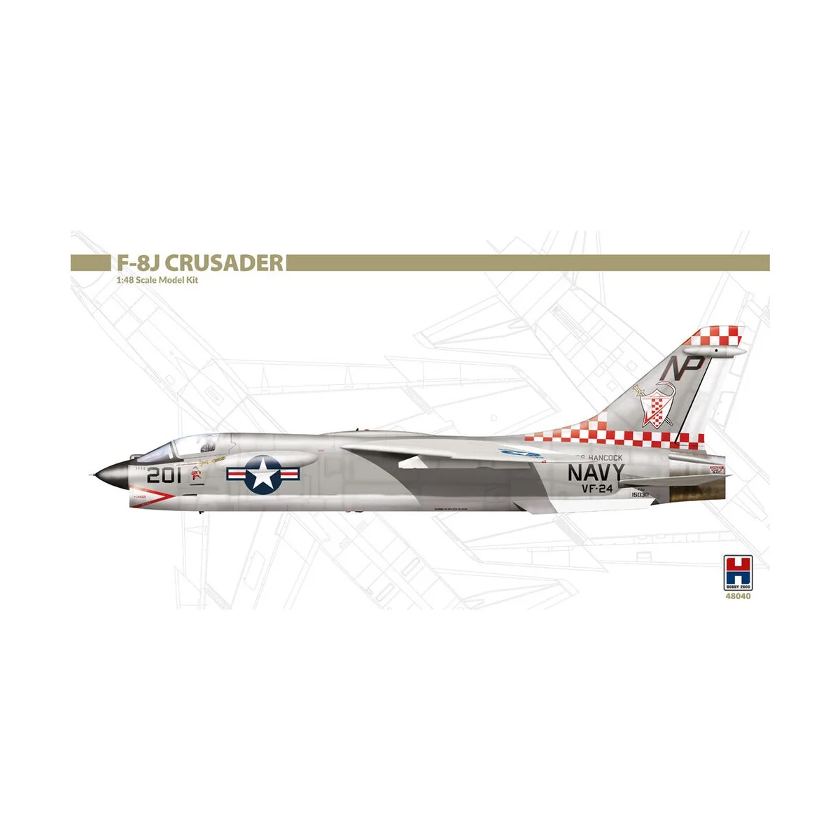 F-8J Crusader, 1/48 - Hobby 2000 48040