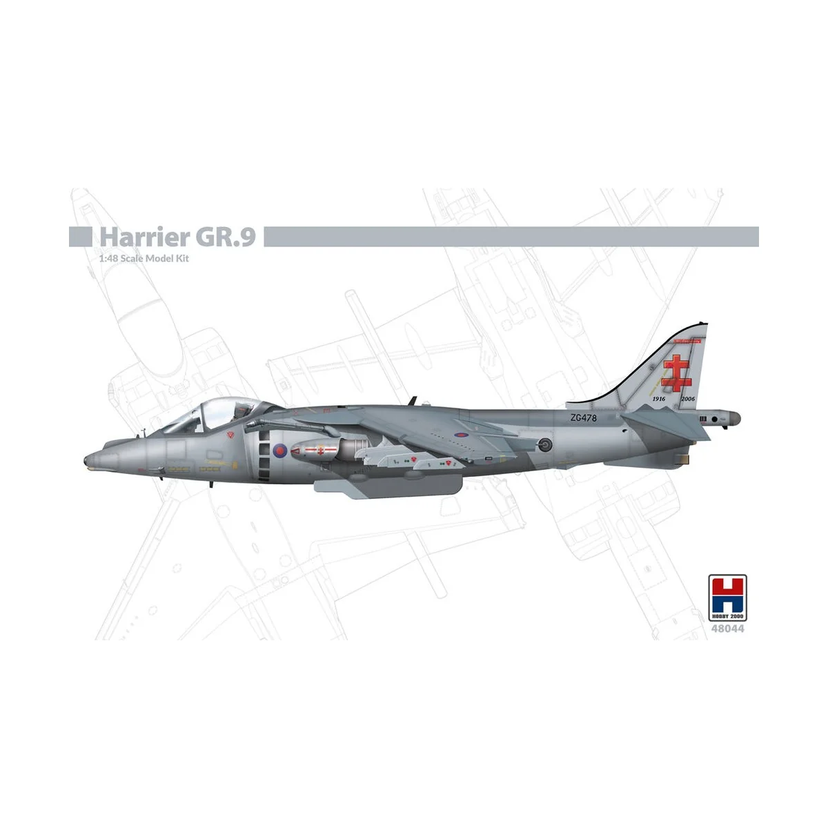 Harrier GR.9, 1/48 - Hobby 2000 48044