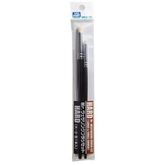Mr Hobby -Gunze Mr. Weathering Brush Set Hard - Mr Hobby - Gunze MB-30