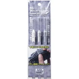 Mr Hobby -Gunze Mr. Weathering Liner SNOW Color Set - Mr Hobby - Gu...