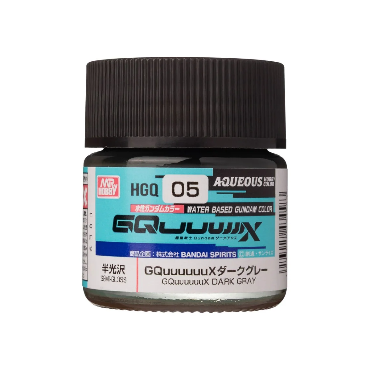 AQUEOUS GUNDAM COLOR (10ml) GQuuuuuuX DARK GRAY - Mr Hobby - Gunze ...