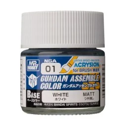 Acrysion GUNDAM ASSEMBLE COLOR (Base Color) (10 ml) White - Mr Hobb...