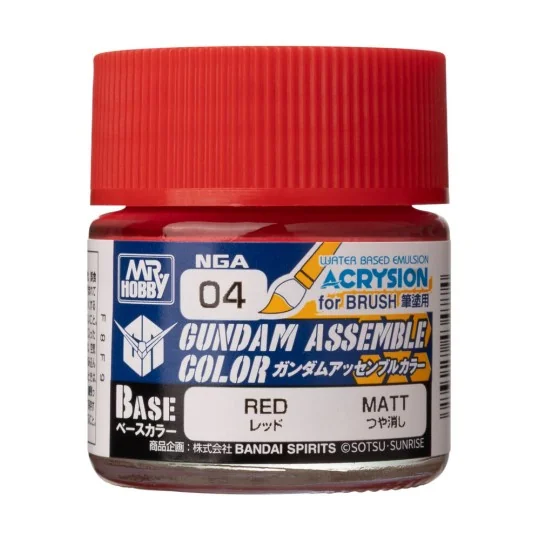 Acrysion GUNDAM ASSEMBLE COLOR (Base Color) (10 ml) Red - Mr Hobby ...