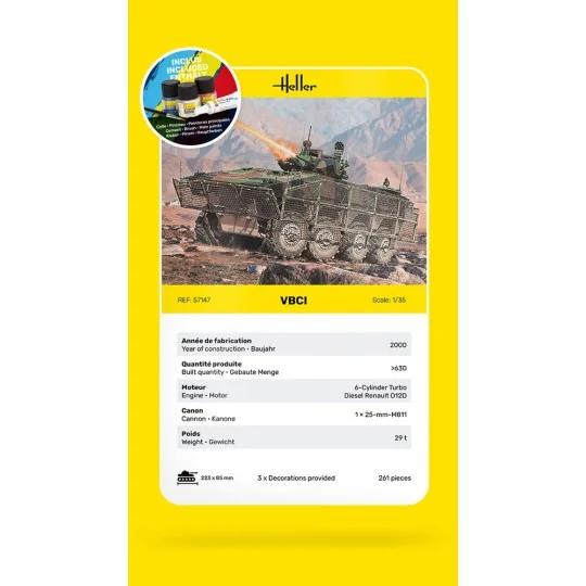 STARTER KIT VBCI, 1/35 - Heller 57147 STARTER KIT VBCI, 1/35 - Heller 57147