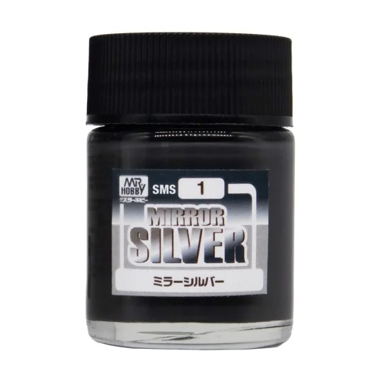 Mr Hobby -Gunze Mirror Silver (18 ml) - Mr Hobby - Gunze SMS-01