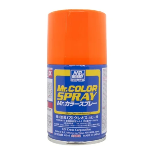 Mr Hobby -Gunze Mr. Color Spray (100 ml) Orange - Mr Hobby - Gunze ...