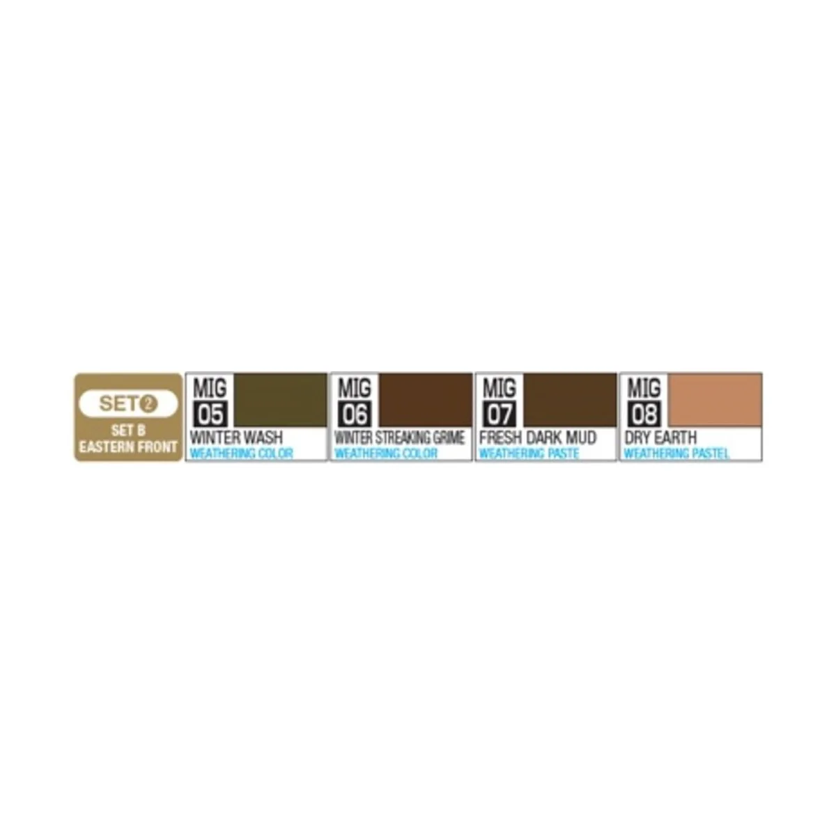 Mr Hobby -Gunze YAKUMO COLOR SET B WWII EASTERN FRONT - Mr Hobby - ...