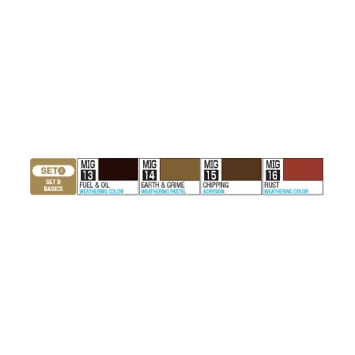 Mr Hobby -Gunze YAKUMO COLOR SET D BASICS - Mr Hobby - Gunze WY-04