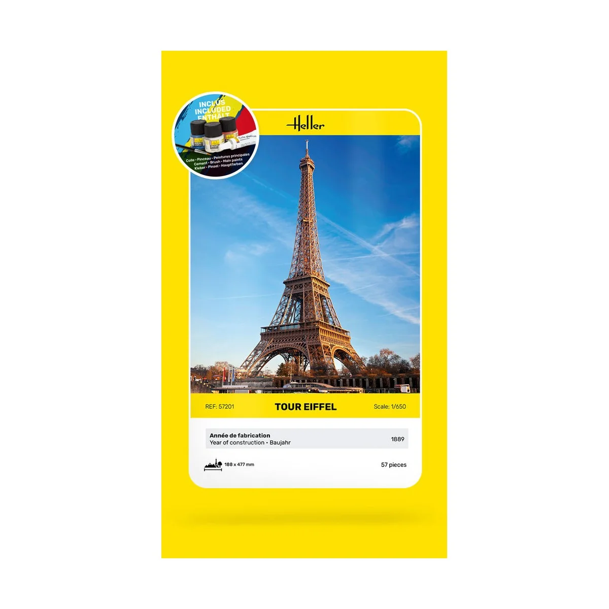STARTER KIT Tour Eiffel, 1/650 - Heller 57201