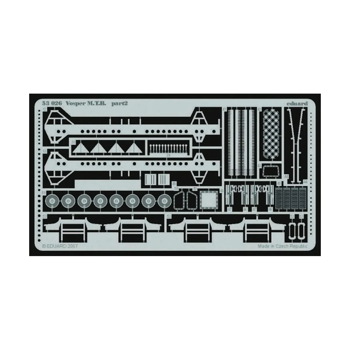 Vosper M.T.B Für Revell Bausatz, 1/72 - Eduard Accessories 53026 Vosper M.T.B Für Revell Bausatz, 1/72 - Eduard Accessories 53026