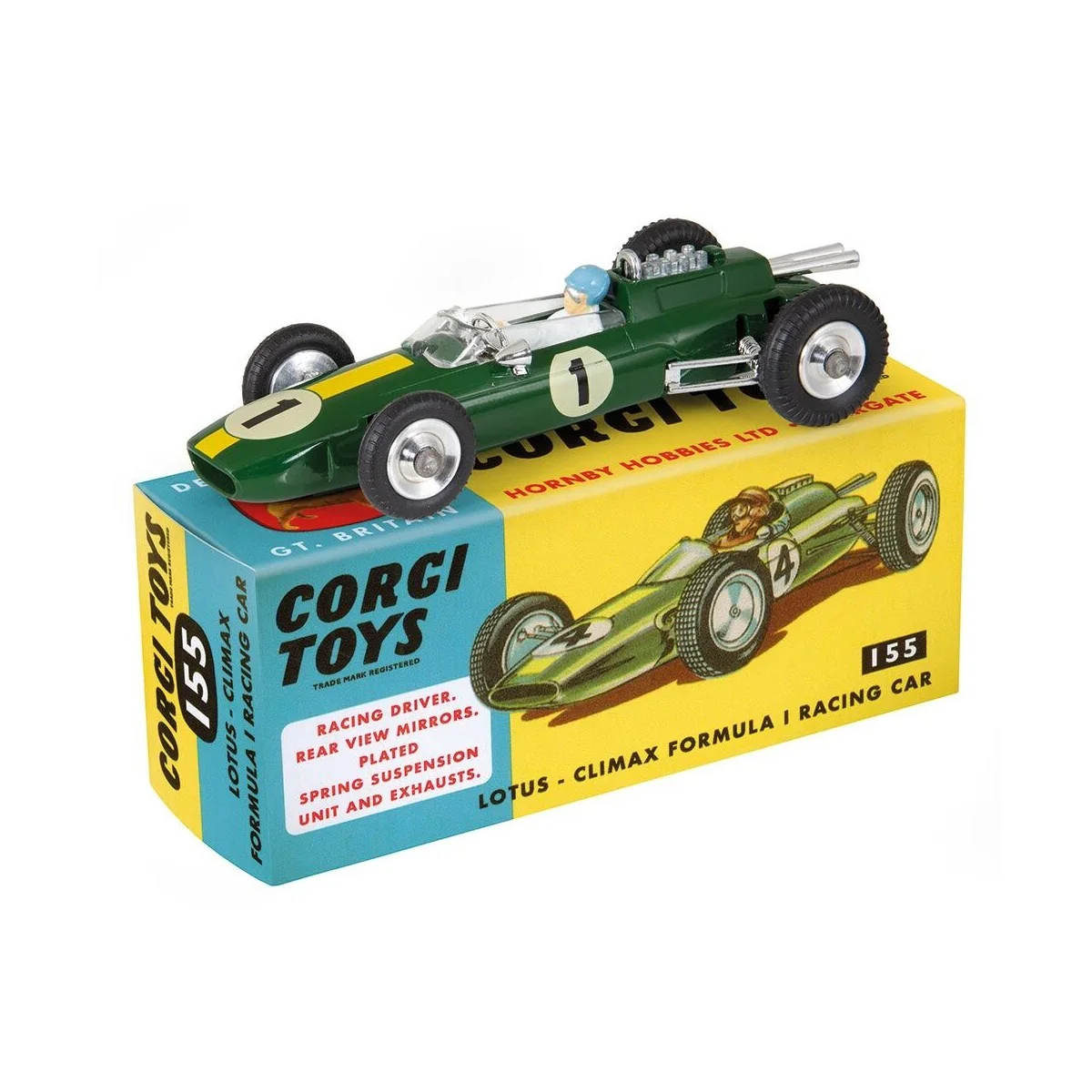 Retro Lotus Climax No 155 - Corgi CD54321003