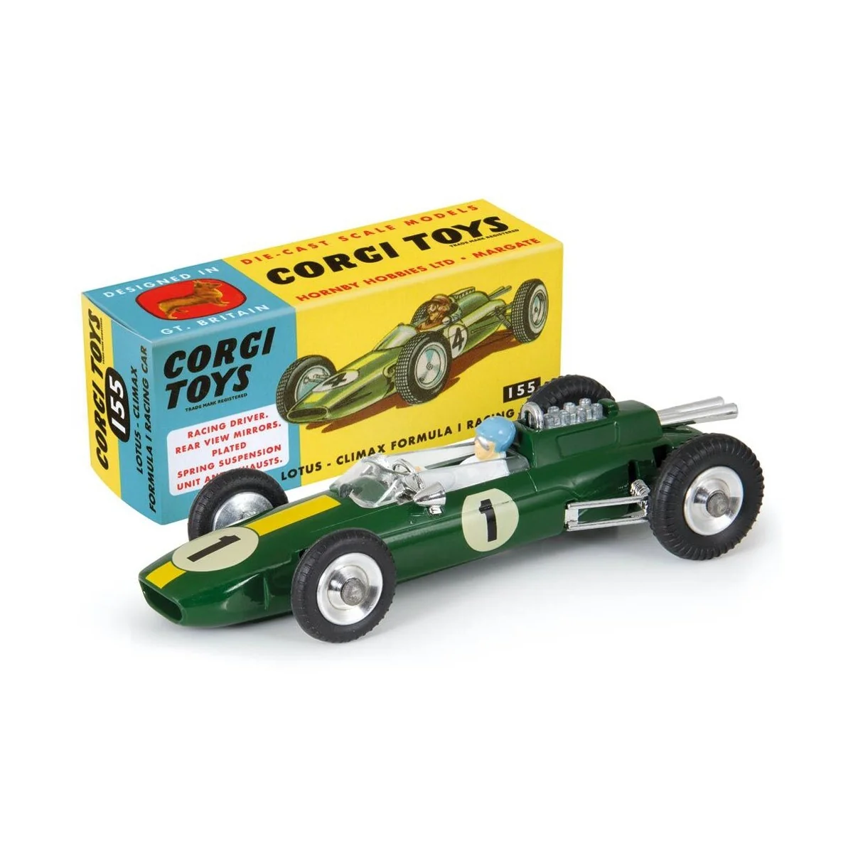 Retro Lotus Climax No 155 - Corgi CD54321003