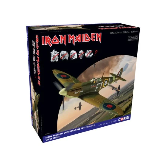 Iron Maiden - Supermarine Spitfire MKII 'Aces High', 1/72 - Corgi C...