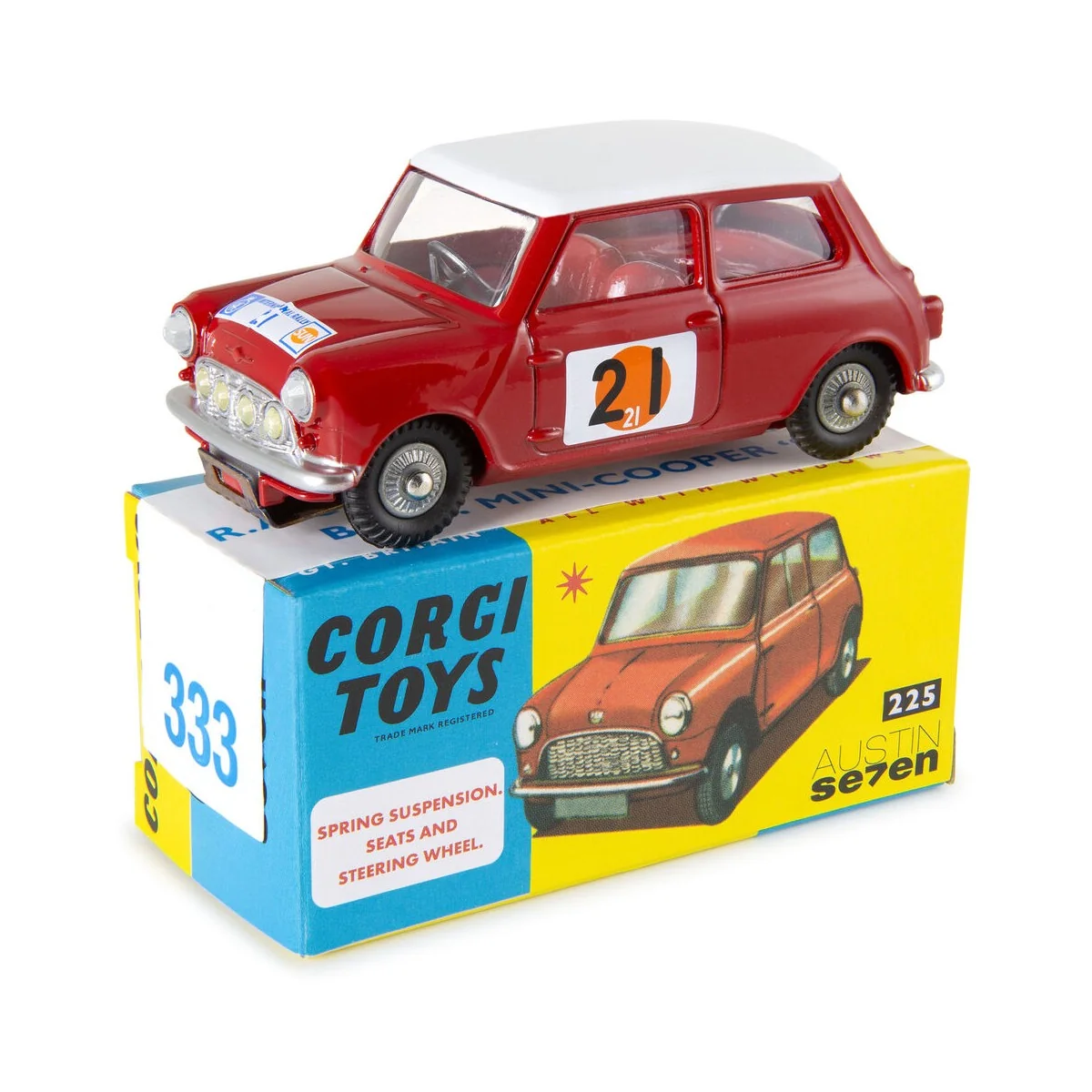 333 RAC International Rally BMC Mini Cooper ‘S’ - Corgi CD54321047